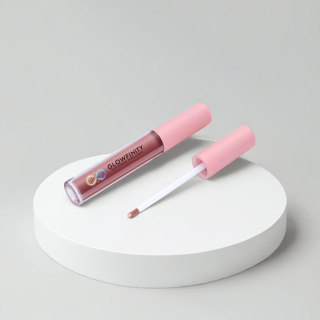 GLOWFINITY High Shine Lip Plumping Shimmer Lip Gloss Nourishing and Hydrating, Cooling Sensation (10 ml)