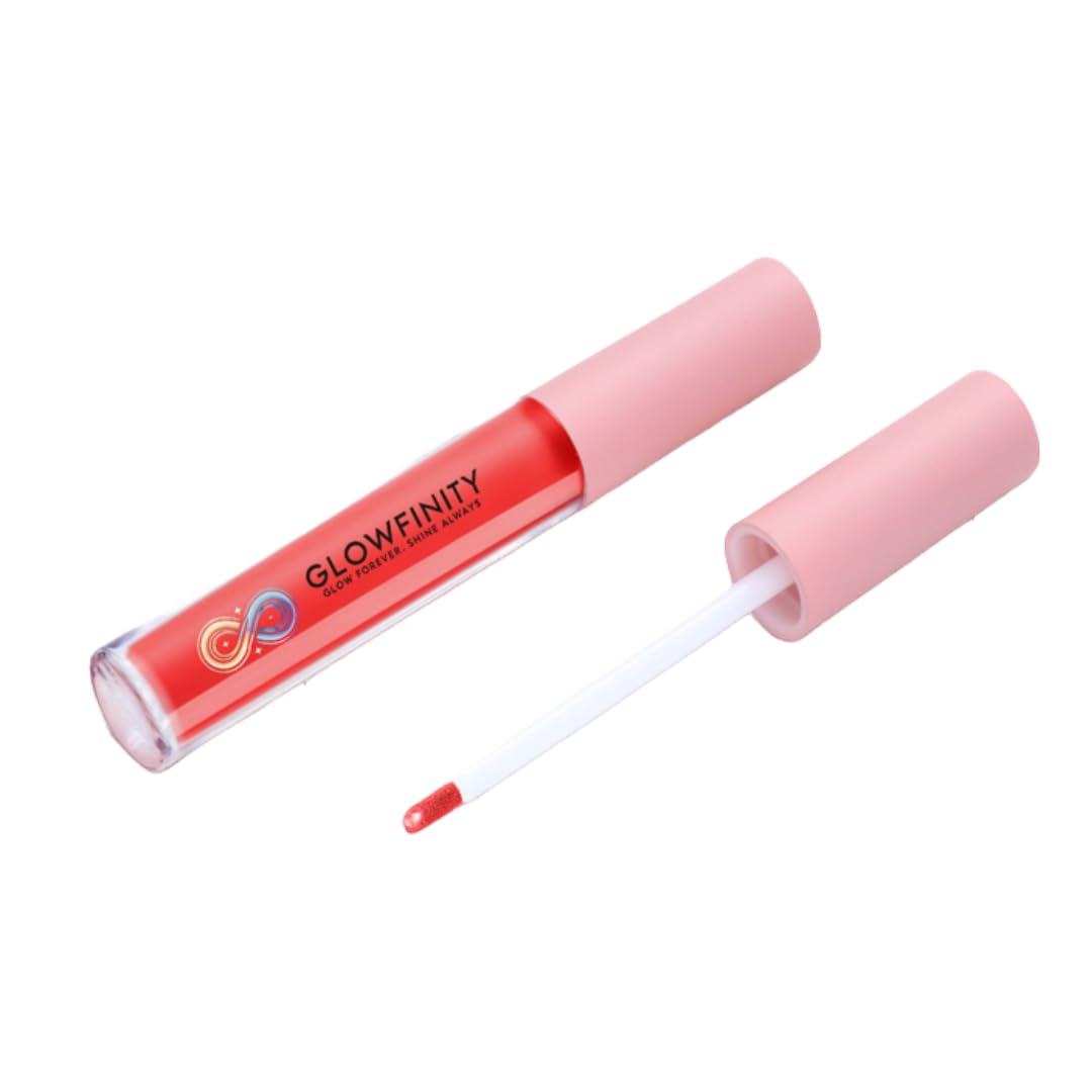 GLOWFINITY High Shine Lip Plumping Shimmer Lip Gloss Nourishing and Hydrating, Cooling Sensation (10 ml)