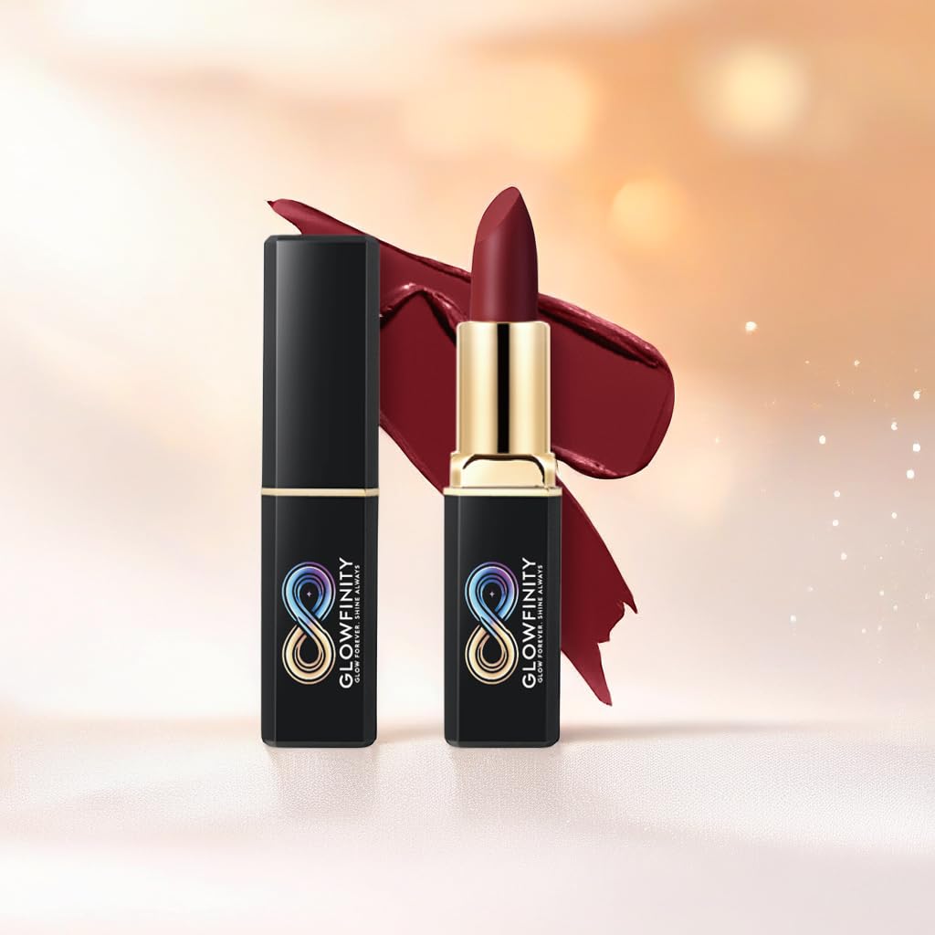Glowfinity Honeycomb Haze Matte Lipstick – Long Lasting Nude Velvet Lipstick, Hydrating Vegan Lip Color, Gift for Women, 3g