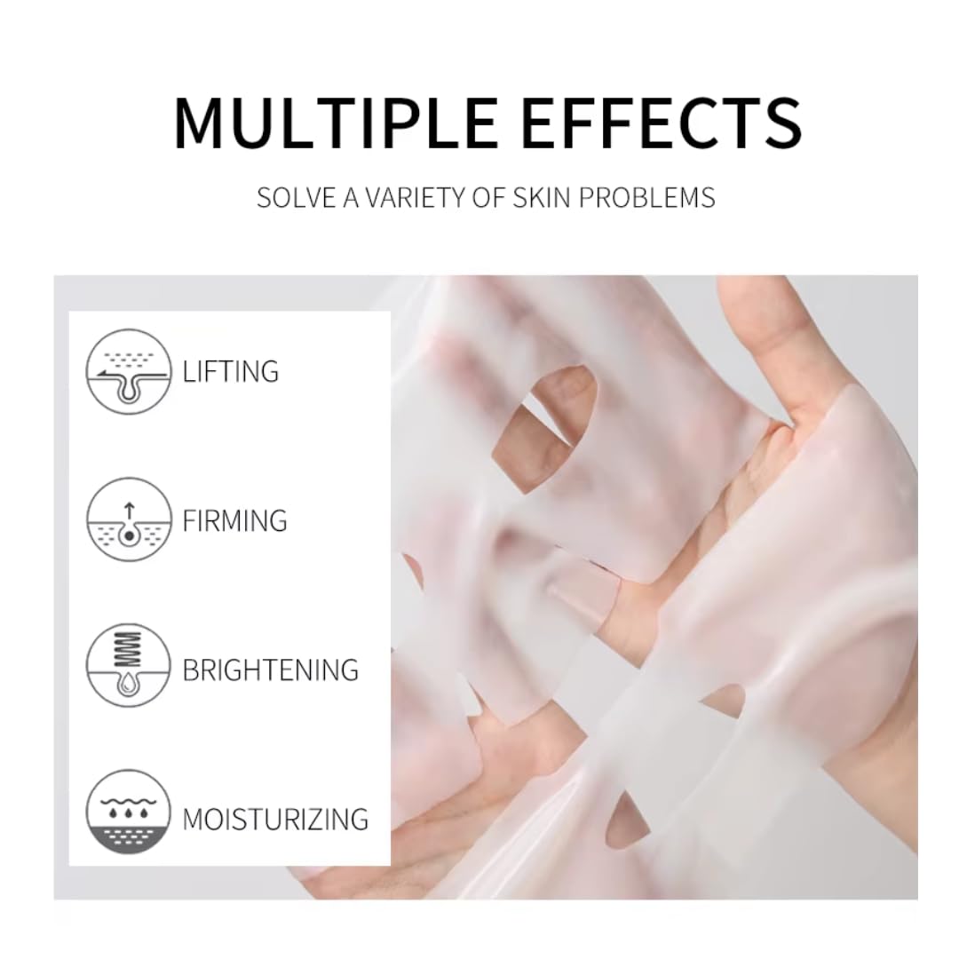 Collagen Overnight Face Mask - Korean Skin Care Anti Wrinkle Bio Collagen Face Mask (5 Pcs)