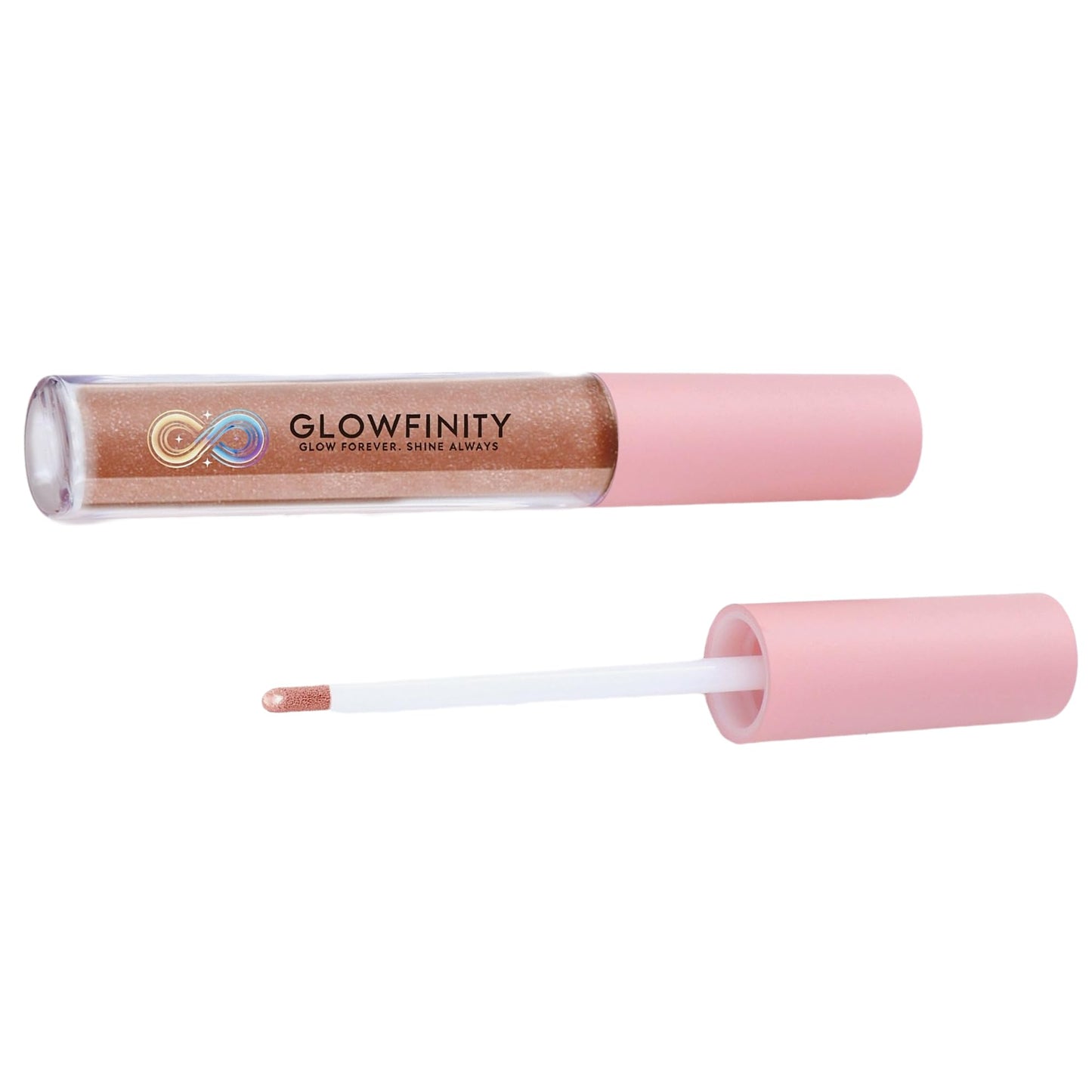 GLOWFINITY High Shine Lip Plumping Shimmer Lip Gloss Nourishing and Hydrating, Cooling Sensation (10 ml)