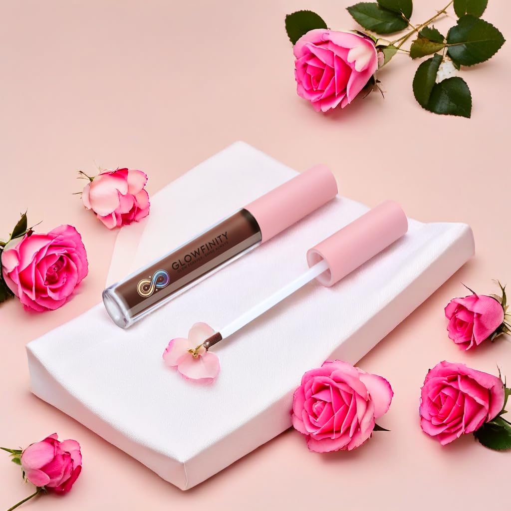 GLOWFINITY High Shine Lip Plumping Shimmer Lip Gloss Nourishing and Hydrating, Cooling Sensation (10 ml)