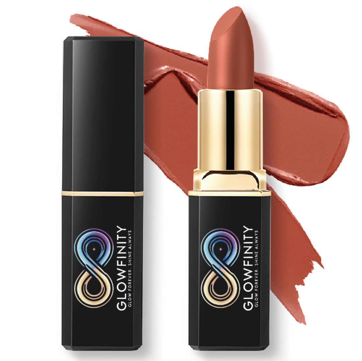 Glowfinity Honeycomb Haze Matte Lipstick – Long Lasting Nude Velvet Lipstick, Hydrating Vegan Lip Color, Gift for Women, 3g