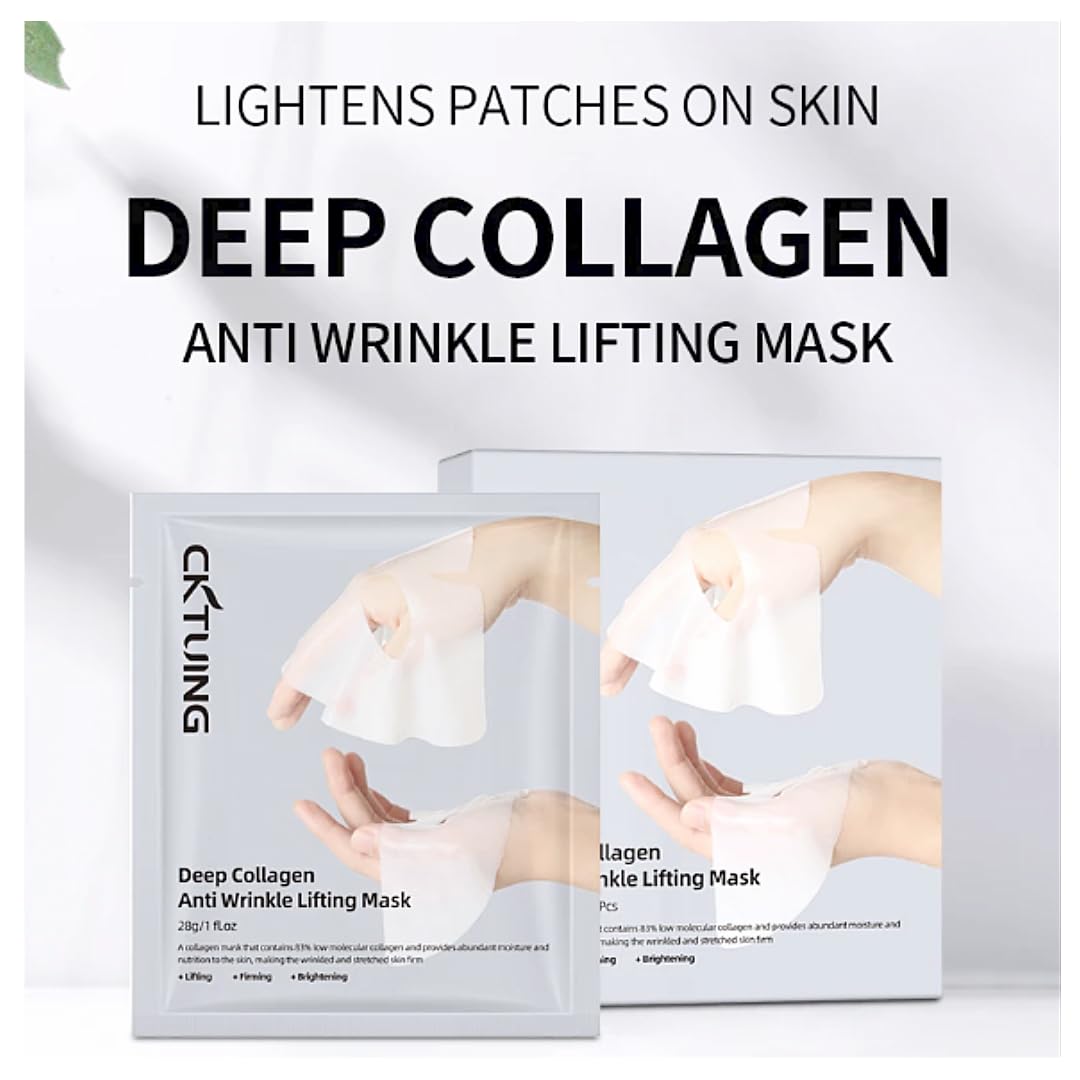 Collagen Overnight Face Mask - Korean Skin Care Anti Wrinkle Bio Collagen Face Mask (5 Pcs)
